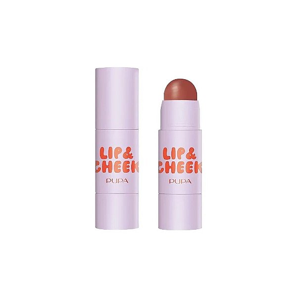 Blush e Batom em Bastão Pupa Milano Grwstick Lip & Cheek 2 Em 1 – 001 Hot Cookie