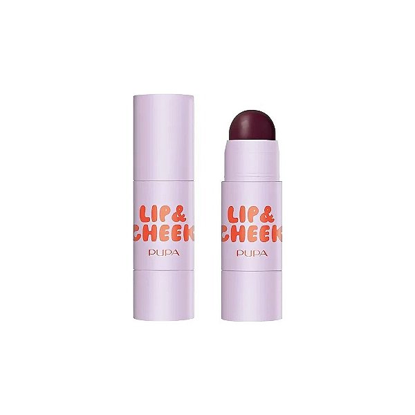 Blush e Batom em Bastão Pupa Milano Grwstick Lip & Cheek 2 em 1 - 003 Juicy Cherry