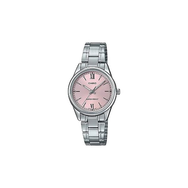 Relógio Casio LTP-V005D-4B2UDF Analógico Feminino Prata/Rosa