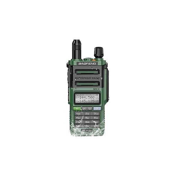 Rádio Comunicador Baofeng UV-9R Pro Dual Band 5W - Verde