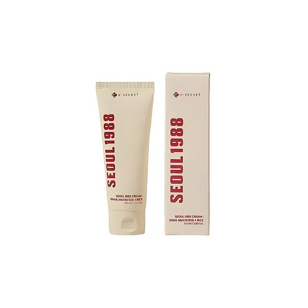 Creme Facial K-Secret Seoul 1988 Snail Mucin 93% + Rice - 100ML