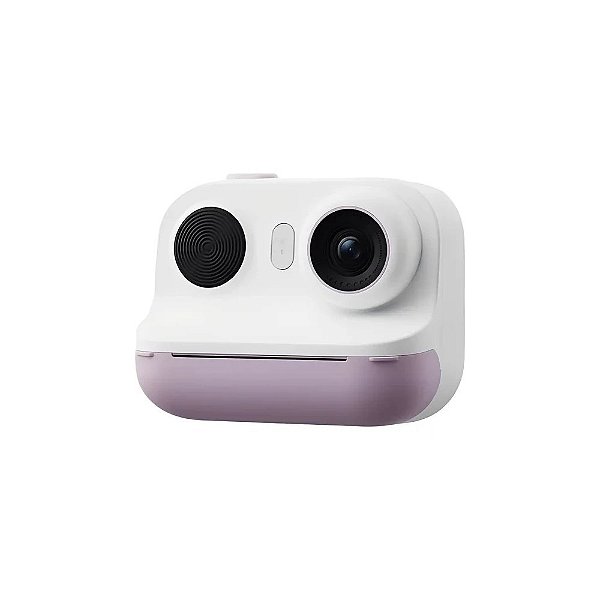 Câmera Infantil Satélite A-DV919 com Impressão Instantânea - Branco/Roxo