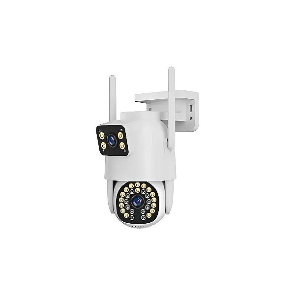 Câmera de Vigilância IP Satellite A-CAM8009D 6 MP Wi-Fi - Branca
