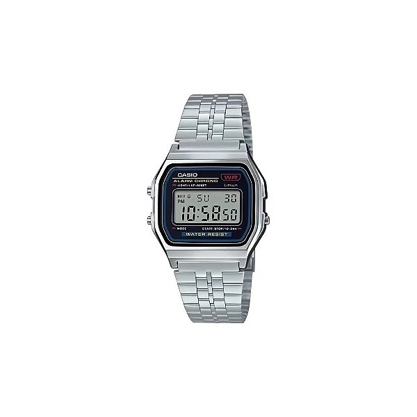 Relógio Casio Vintage A159W-N1DF Digital Unissex - Prata