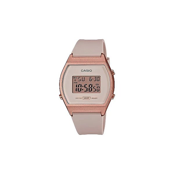 Relógio Casio LW-204-4ADF Feminino Rosa/Dourado