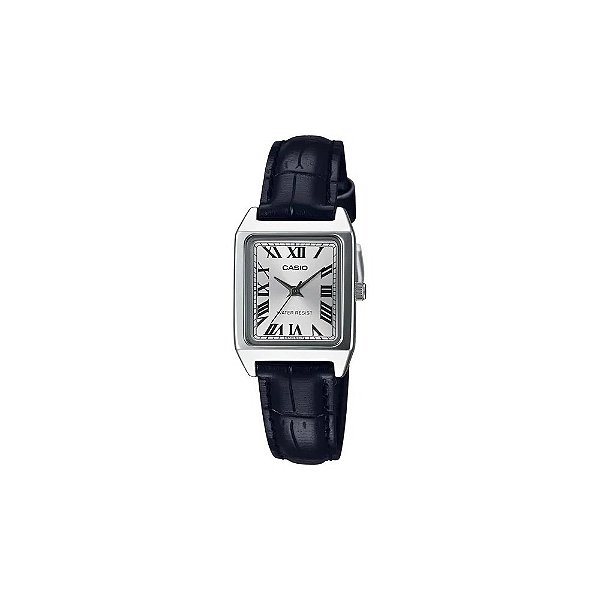 Relógio Casio Vintage LTP-V007L-7B1UDF Analógico Feminino - Prata/Preto