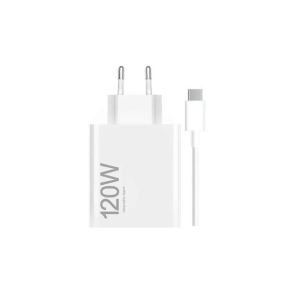 Carregador de Parede Xiaomi Hypercharge MDY-14-Ee USB-A 120 W - Branco + Cabo USB-C