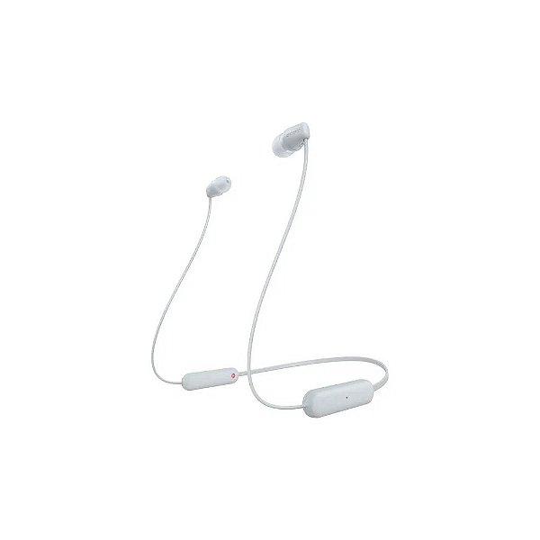 Fone de Ouvido Sony Intra-auricular WI-C100 Bluetooth - Branco