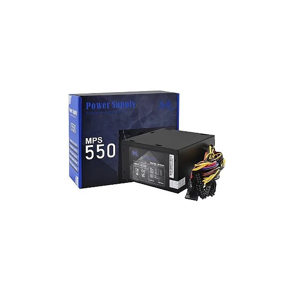Fonte de Alimentação Mtek MPS-550 550 W