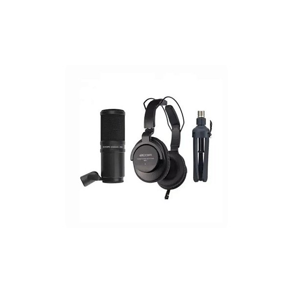 Kit Microfone Zoom Podcast ZDM-1 Pacote de Microfone PMP