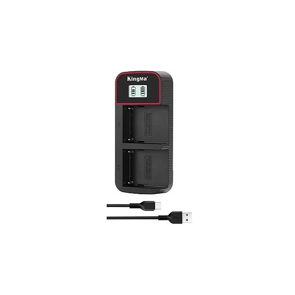 Carregador Kingma LCD USB Duplo NP-F970