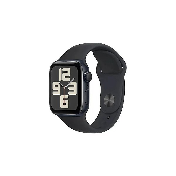 Relógio Apple Watch Se 2 2024 MXEK3HN/A Caixa Alumínio 44MM Meia Noite - Pulseira Esportiva Meia Noite M/L