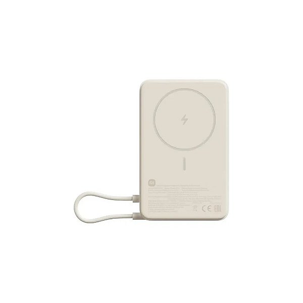 Carregador Portátil Xiaomi Power Bank Magnético BHR08PBGL 10000mAh Bege