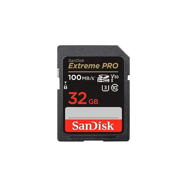 Cartão de Memória SD Sandisk Extreme Pro 32GB 100MBS - SDSDXXO-032G-GN4IN