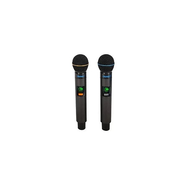 Microfone Sanci Sem Fio SC-H8014-2 - 2 Microfones - Digital