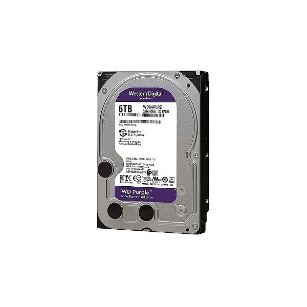 Disco rígido SATA3 6TB Western WD64PURZ Surveillance Purple
