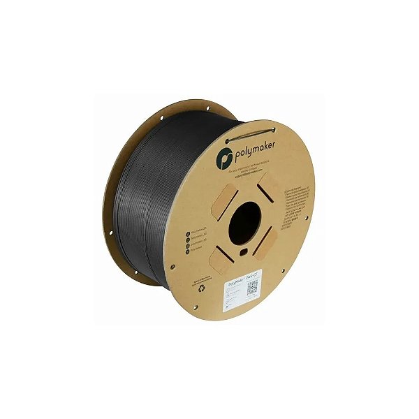 Filamento PA6-CF Poliamida 2KG 1,75MM PRETO Preto