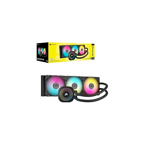 Cooler de Água Corsair Titan 360 RX RGB Icue Link G* CW-9061018-WW Preto