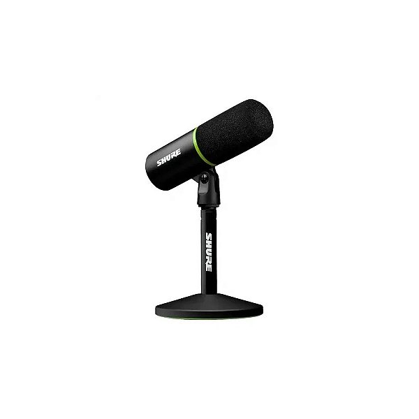 Microfone Gamer Shure MV-6, USB-C Cardioide para Streaming e Podcasts, Preto