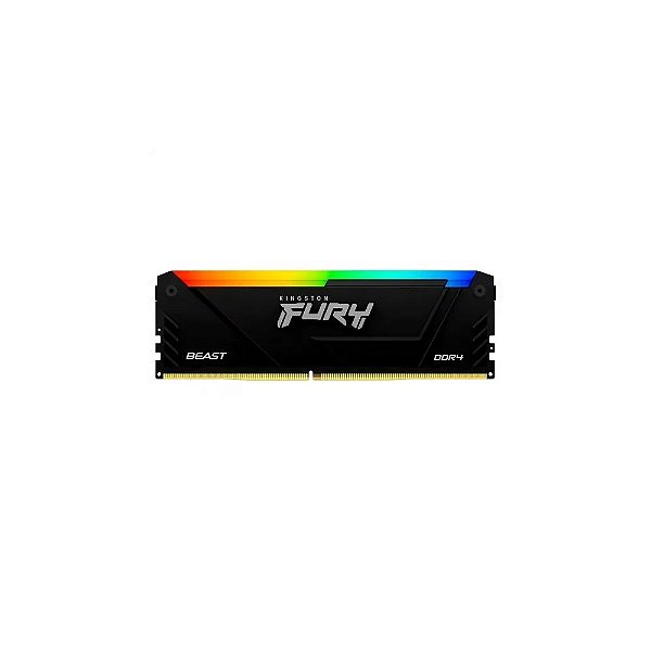 Memória DDR4 8GB 3600 Kingston Hyperx Fury Beast RGB KF436C17BB2A/8 Preto