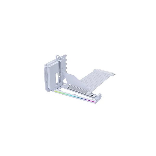 Kit Suporte VGA Vertical 4 Slots Lian-Li VG4-5-V4W Branco - PCI-e 5.0 32GB/s