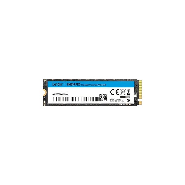 Disco SSD M.2 500GB Nvme Lexar NM610 Pro Gen3x4 Lnm610P500G - Rnnnu