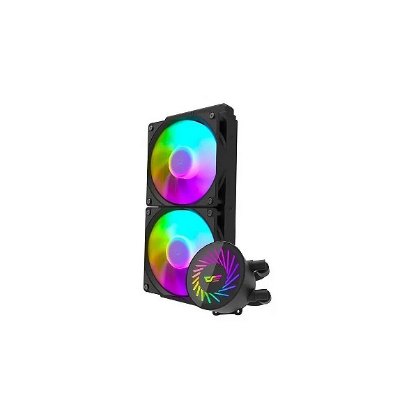 Cooler Líquido Cpu Aigo Darkflash Radiant Dcs 240, Argb, Preto, 240mm, Intel 115X/ 1200/ 1700/ 2011(V3), Amd Am3+/ Am4/ Am5/ Fm2+