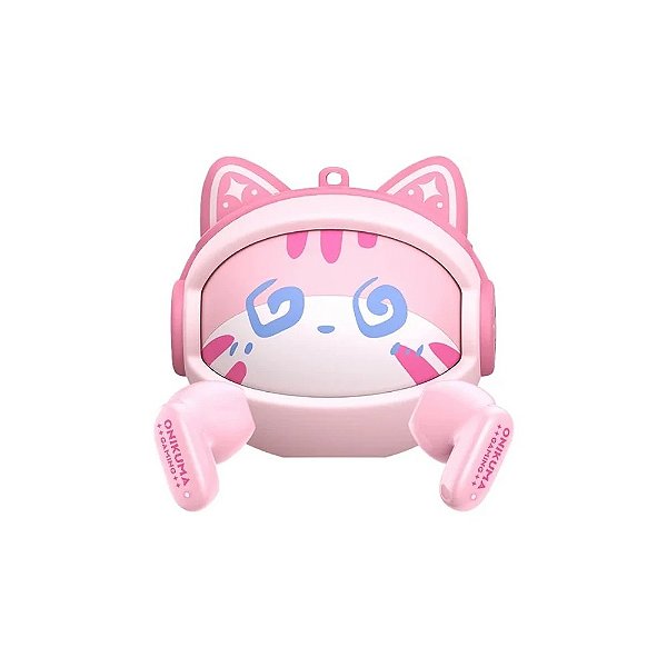 Fone de Ouvido Ear Onikuma TX603 TWS Space Bear BT Rosa