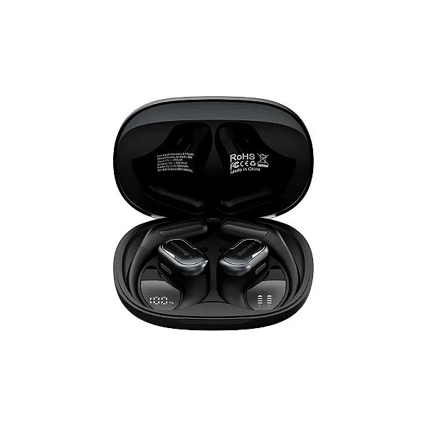 Fone de ouvido Ear Blackview Airbuds 300 Sem Fio Preto Obsidiana Preto