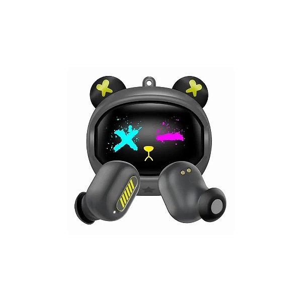 Fone de Ouvido Onikuma T20 TWS Space Bear BT Preto