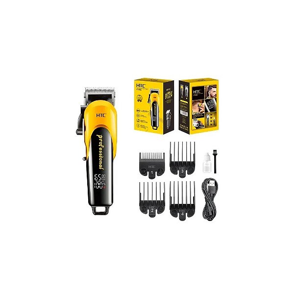 Máquina de Cortar Cabelo HTC CT-8082 Recarr. BLK/Yellow