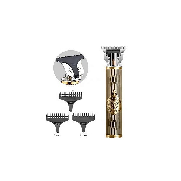 Cortador de Cabelo HTC AT-178 Recarr. Gold Dourado