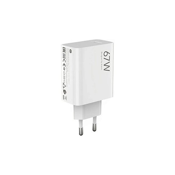 Carregador Xiaomi 67W Hyper Charge Adaptador Tipo-A BHR07SKEU Branco MDY-12-Eh