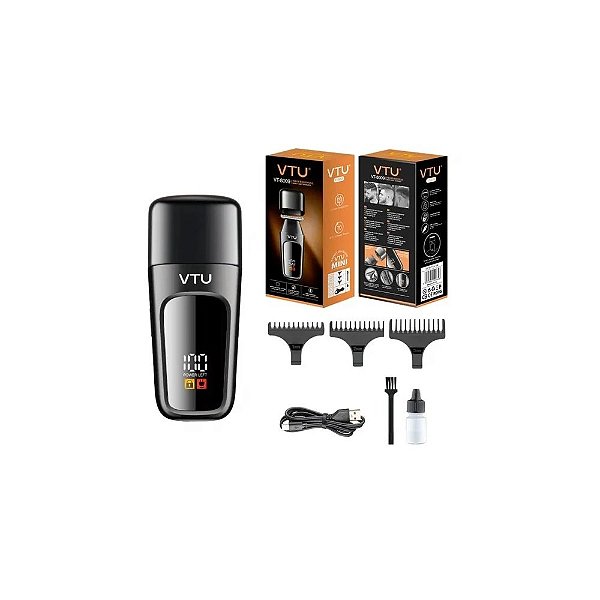Cortador de Cabelo VTU-8009 Recarregável Preto *G