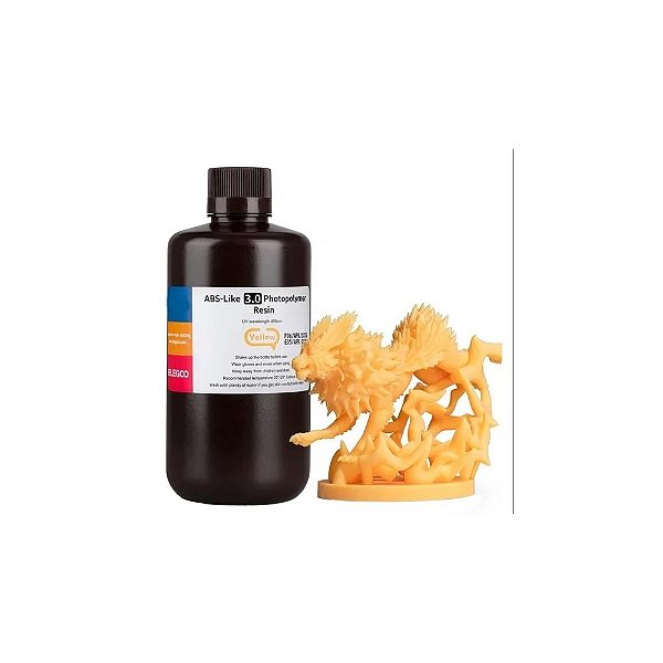 Resina para Impressão 3D Elegoo Abs-Like Amarelo 3.0/500G