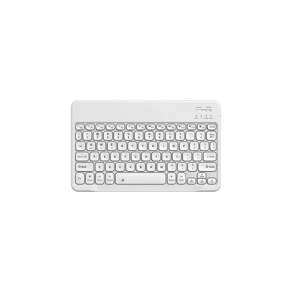 Teclado para Tablet Bluetooth Universal - Branco