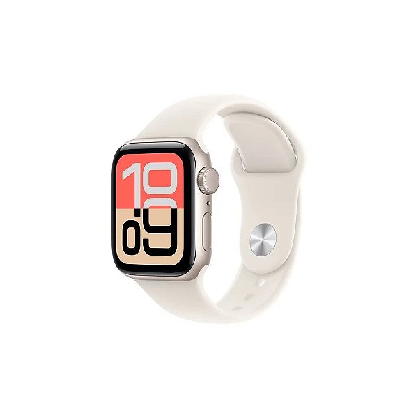 Relógio Apple Watch Se 3 MEH34LW/A 40MM GPS - Alumínio Starlight/Bracelete Esportivo
