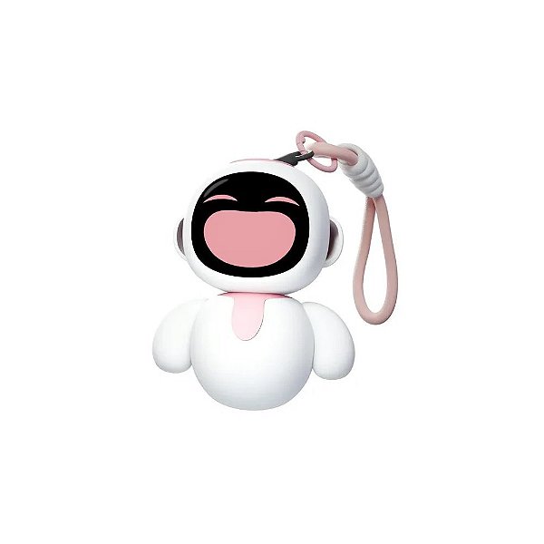Robô Pendente Inteligente e Interativo com Ai Eiliko - Rosa/Branco