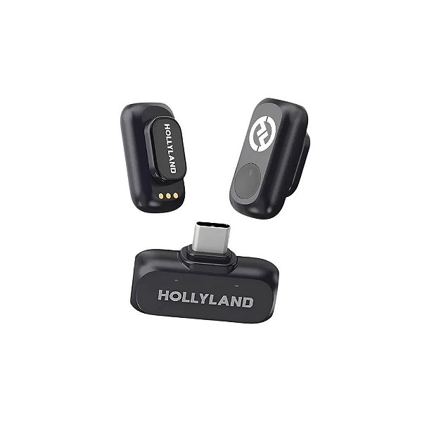 Microfone Sem Fio Hollyland Lark A1 Mini Duo USB-C Cinza Espacial