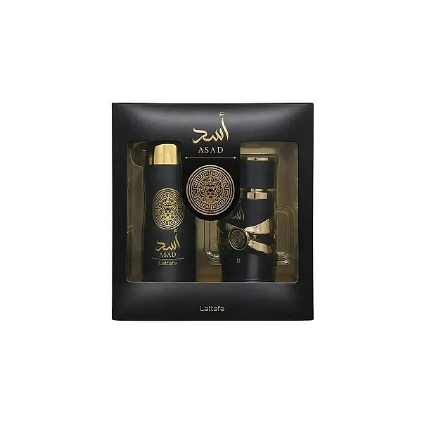 Perfume Lattafa Asad Eau de Parfum 100ml + Spray 200ml - Masculino