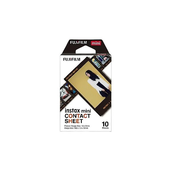 Papel Térmico Fujifilm Instax Mini Contato Folha - (10 Folhas de Filme)