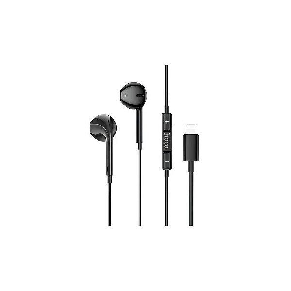 Fone de Ouvido Hoco M111 Lightning - Preto