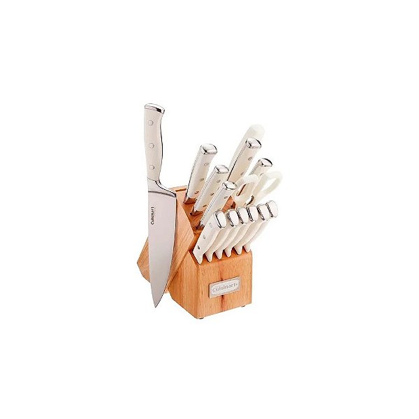 Jogo de Facas Cuisinart C77WTR 15 Peças Branco