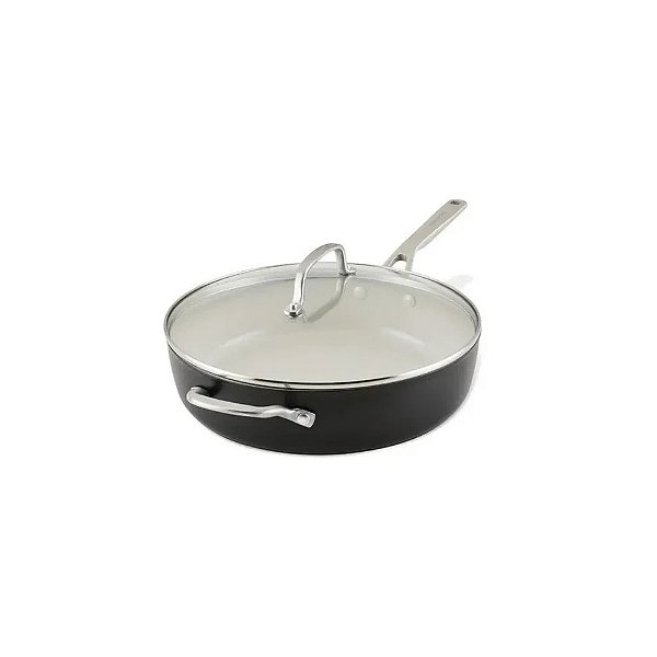 Frigideira Kitchenaid de Cerâmica com Tampa 5L 31CM Preta
