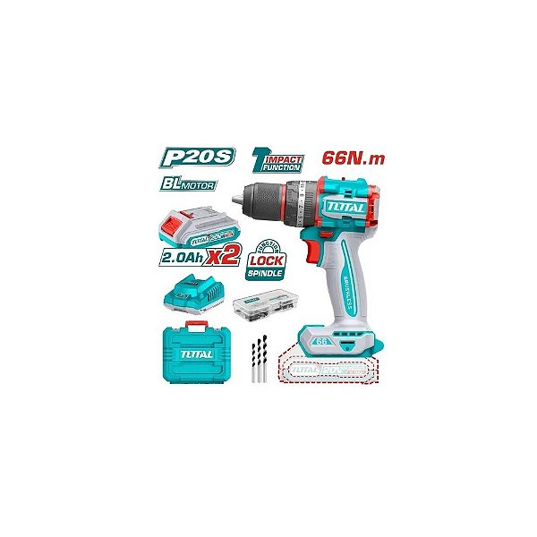 Furadeira Impacto Total Função 20V 120V UTIDLI20668 66NM