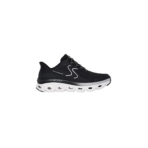 Sapato Feminino Skechers Glidestep Sole Preto com Branco 11
