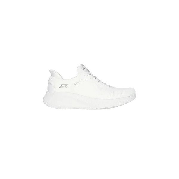 Calçado Skechers Slip-Ins Bobs Sport Squad Feminino Branco 10