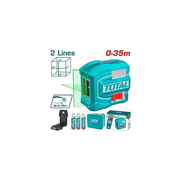 Nível Laser de 2 Linhas Total TLL156601 35 M Verde