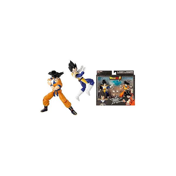 Boneco de Ação Bandai Dragon Ball Z Pack Vegeta VS Goku