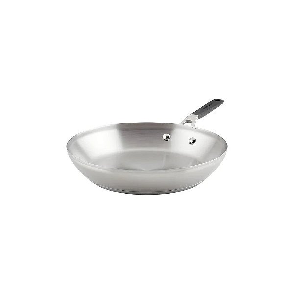 Frigideira Kitchenaid Inox Antiaderente para Indução Prateada